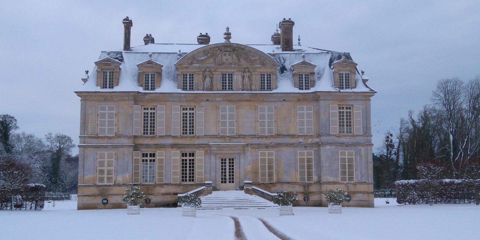 Chateau de guiry Neige